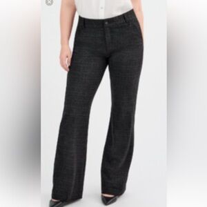 Cabi Swagger trousers - Charcoal plaid dress pants #4690R